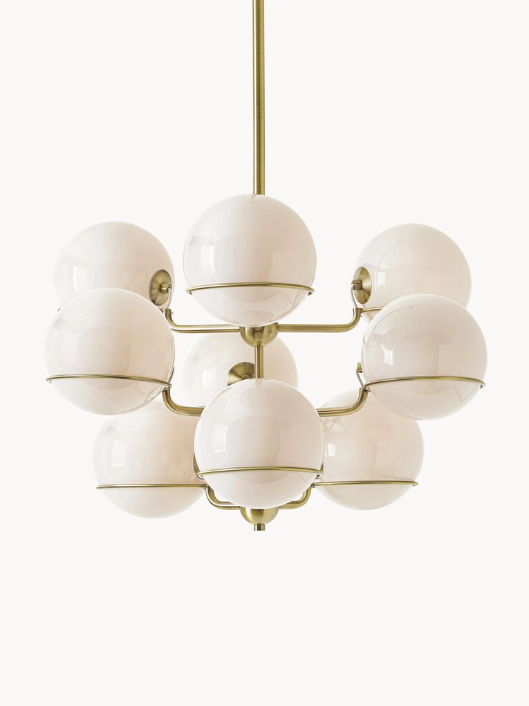 Candeeiro suspenso grande em vidro Carey