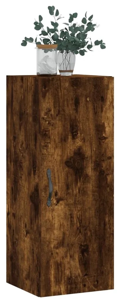 Armário parede 34,5x34x90 cm derivados madeira carvalho fumado