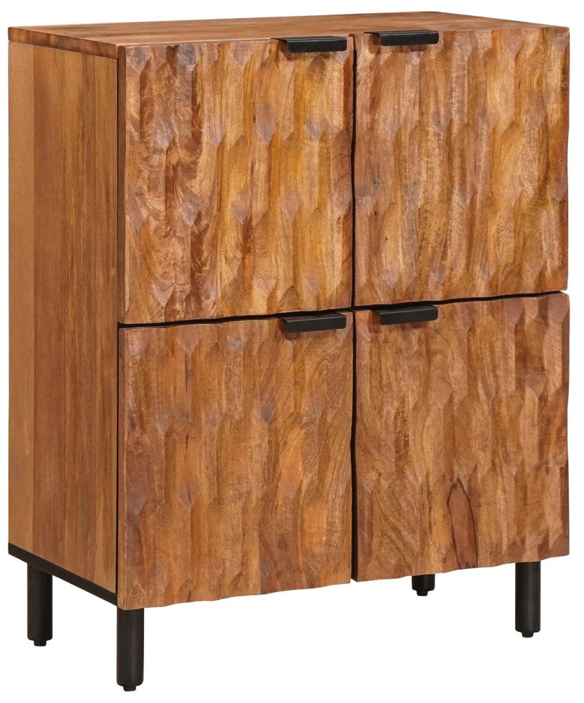 vidaXL Buffet com porta Acabamento em Acácia Marrom 60 x 33 x 75 cm