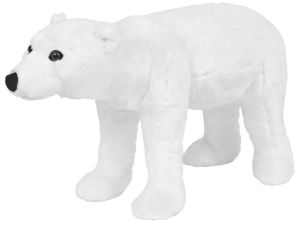 Brinquedo de montar urso polar peluche branco XXL
