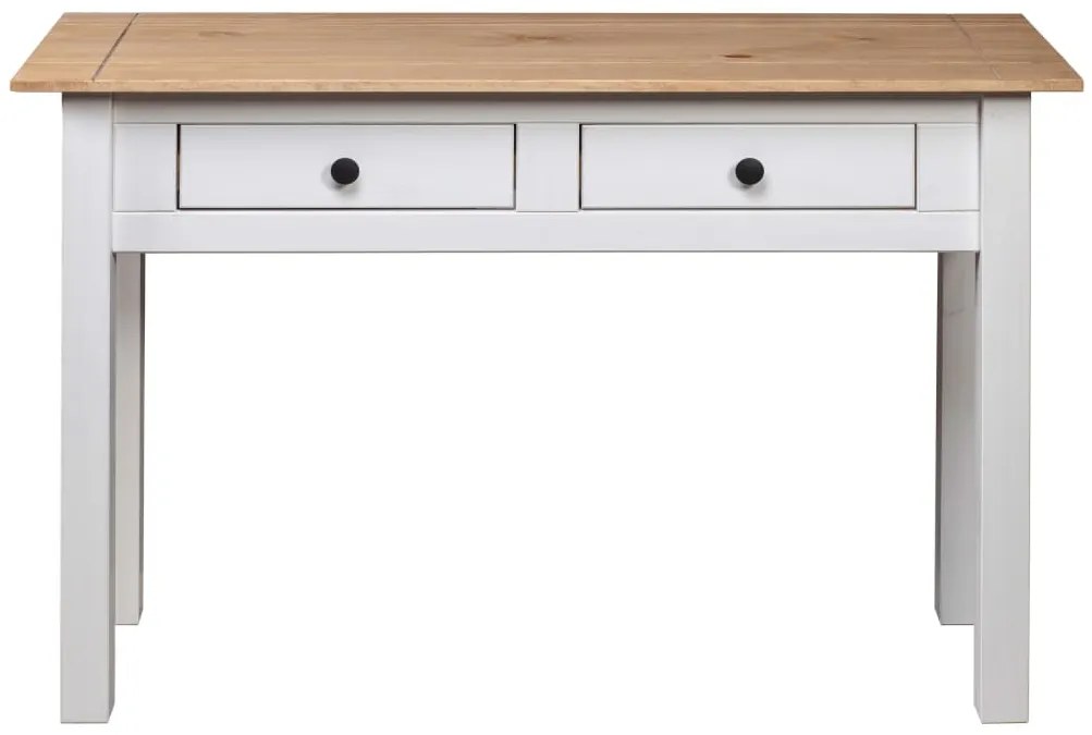 Mesa consola 110x40x72 cm pinho maciço Panama branco
