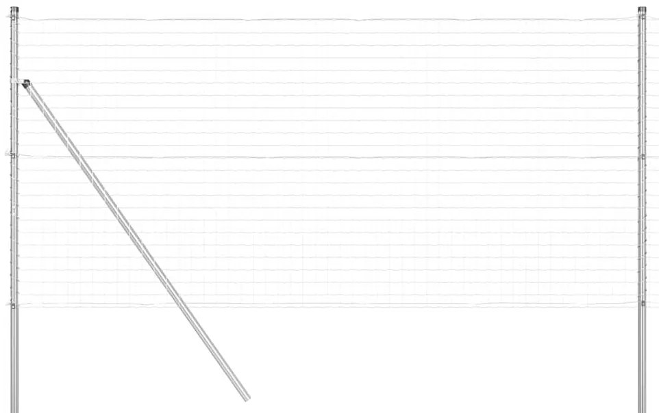 Cerca Euro com 7 postes, 1.4 x 10m, em aço galvanizado.