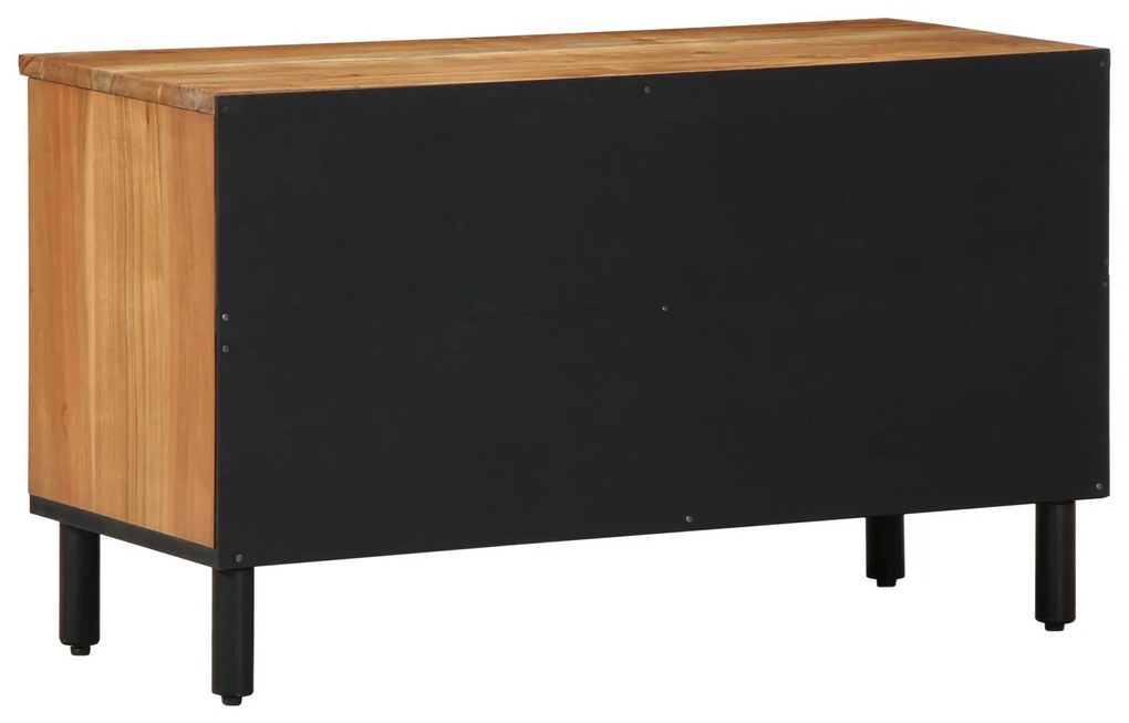 Aparador de TV vidaXL 80x33,5x46 cm Madeira Sólida de Acácia
