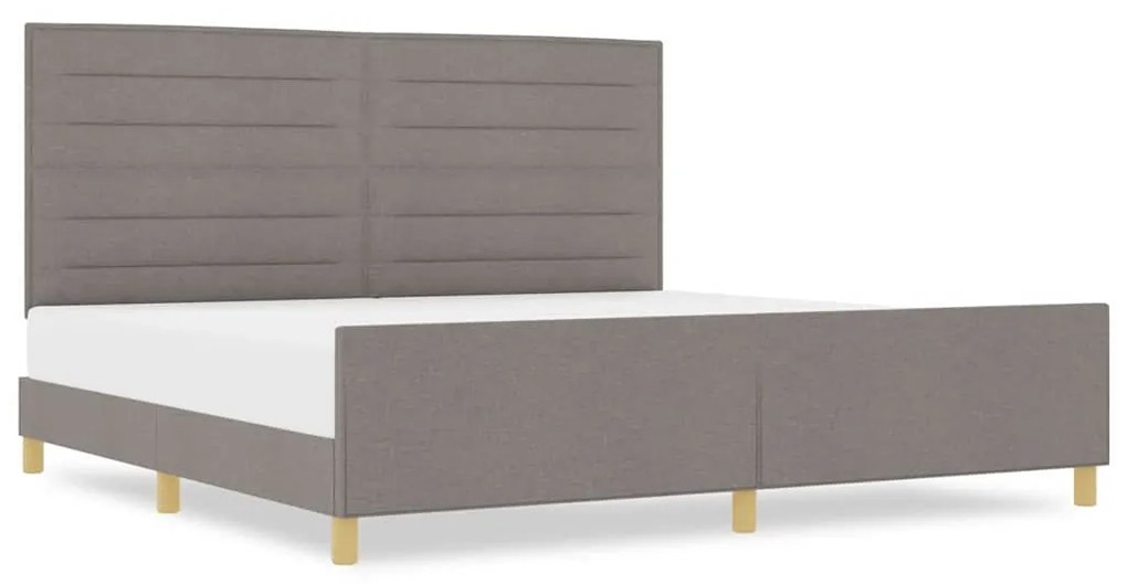 Cama vidaXL Taupe 200x200 cm Tecido