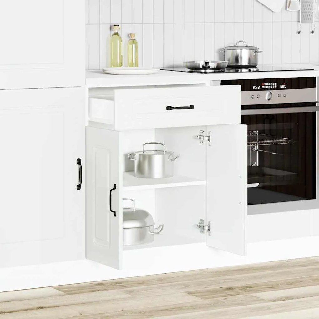 vidaXL Armário de cozinha baixo Kalmar madeira artificial branca