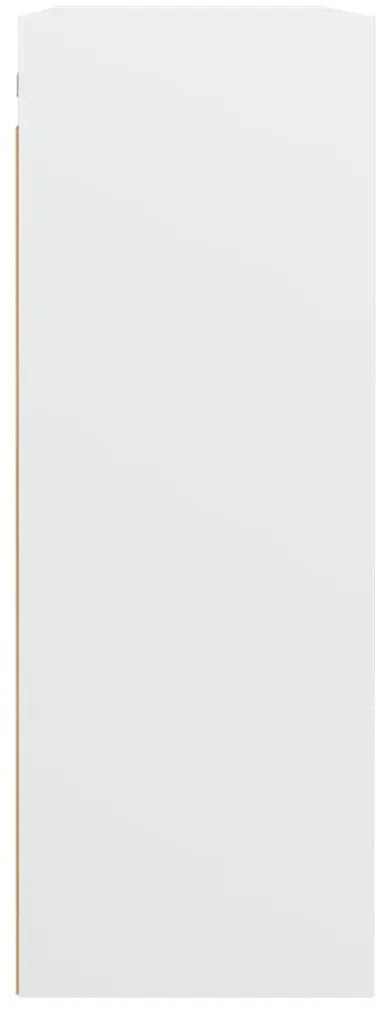 Armário de parede suspenso 69,5x32,5x90 cm branco
