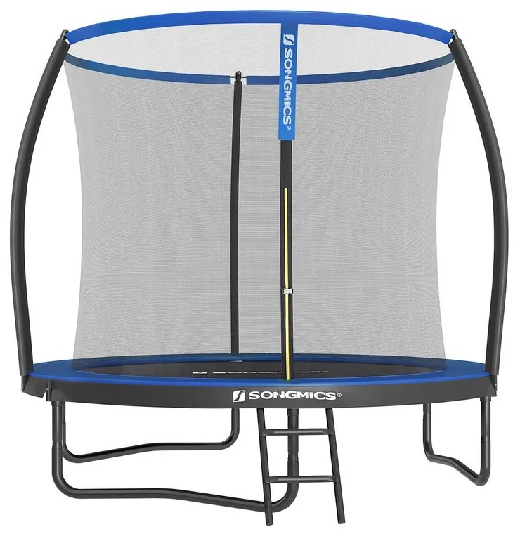 Trampolim de jardim com rede Ø 244 cm Azul