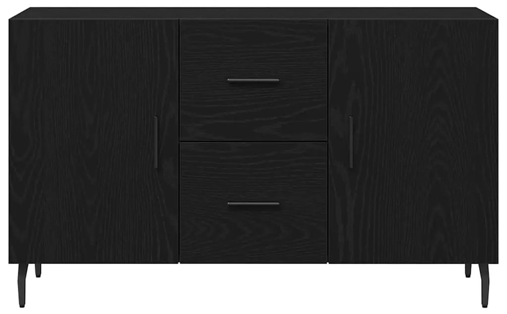 Buffet vidaXL Preto Carvalho 100x36x60 cm Madeira