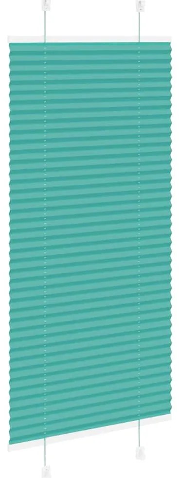 Gasolina verde Plissada Cega 60x150 cm Largura Tecido 59,4 cm
