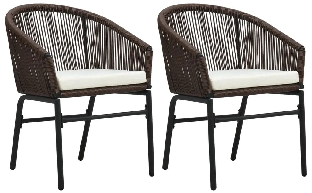 3 pcs conjunto de jantar para jardim castanho