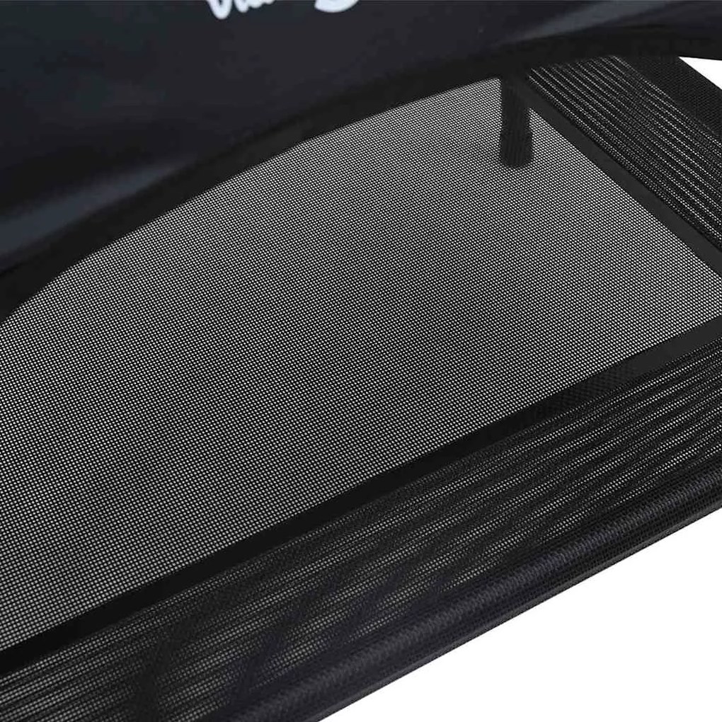 Cama Elevada para Cães com Telhado Removível Preto M Metal