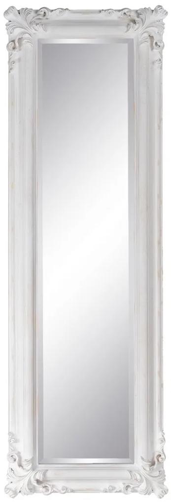 Espelho 46 X 6 X 147 cm Cristal Madeira Branco