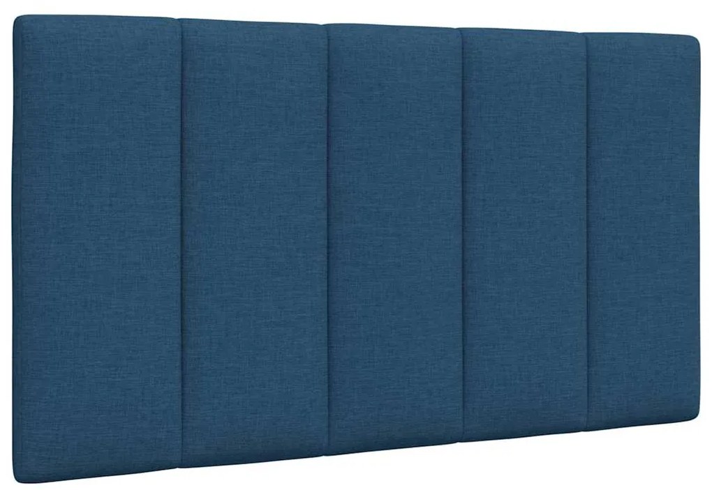 vidaXL Almofadão de cabeceira 80 cm tecido azul