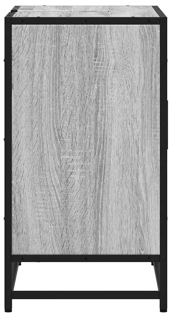 Móvel p/ lavatório 65x33x60cm derivados madeira cinzento sonoma