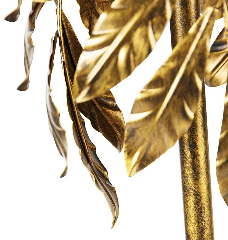 Candeeiro de pé vintage ouro antigo 30 cm sem abajur - Linden Clássico / Antigo