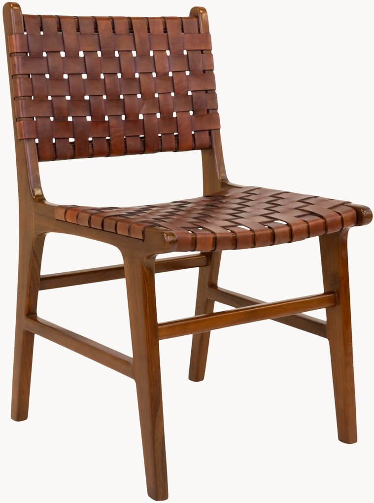 Cadeiras de jantar em madeira de teca Perugia, conjunto de 2