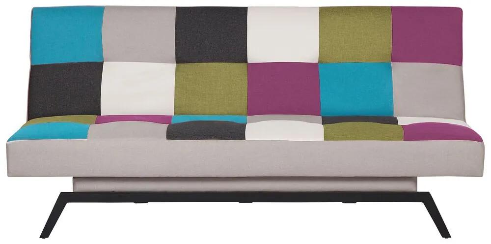 Sofá-cama em tecido multicolor LEEDS Beliani