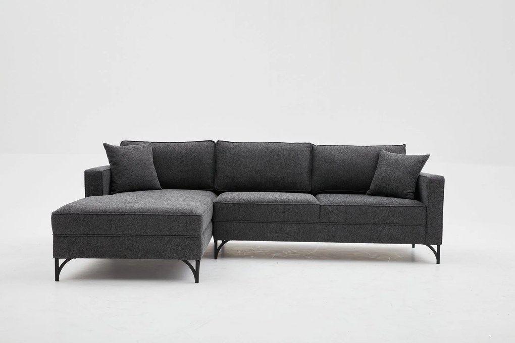 Sofá de Canto Berlin – Antracite – 258x83x181 cm