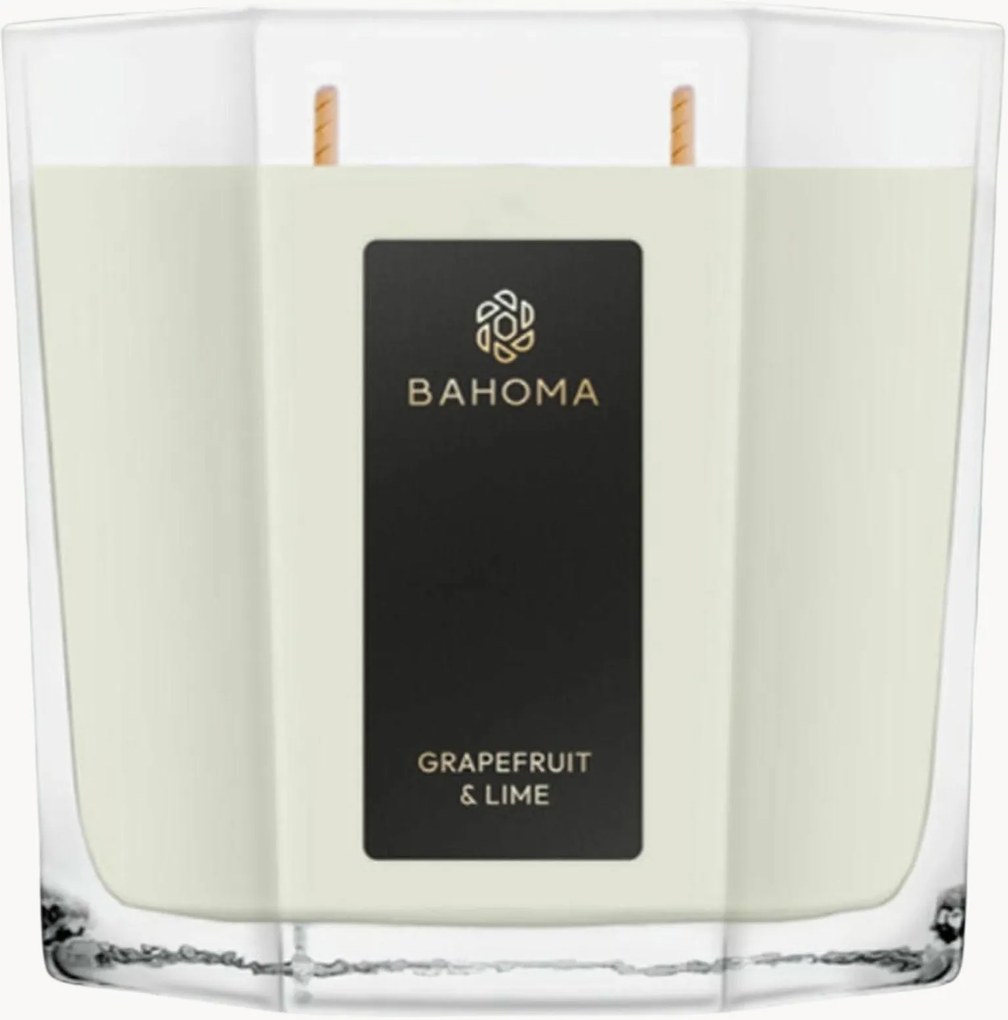 Vela perfumada de dois pavios Pearl (Toranja, Lima)