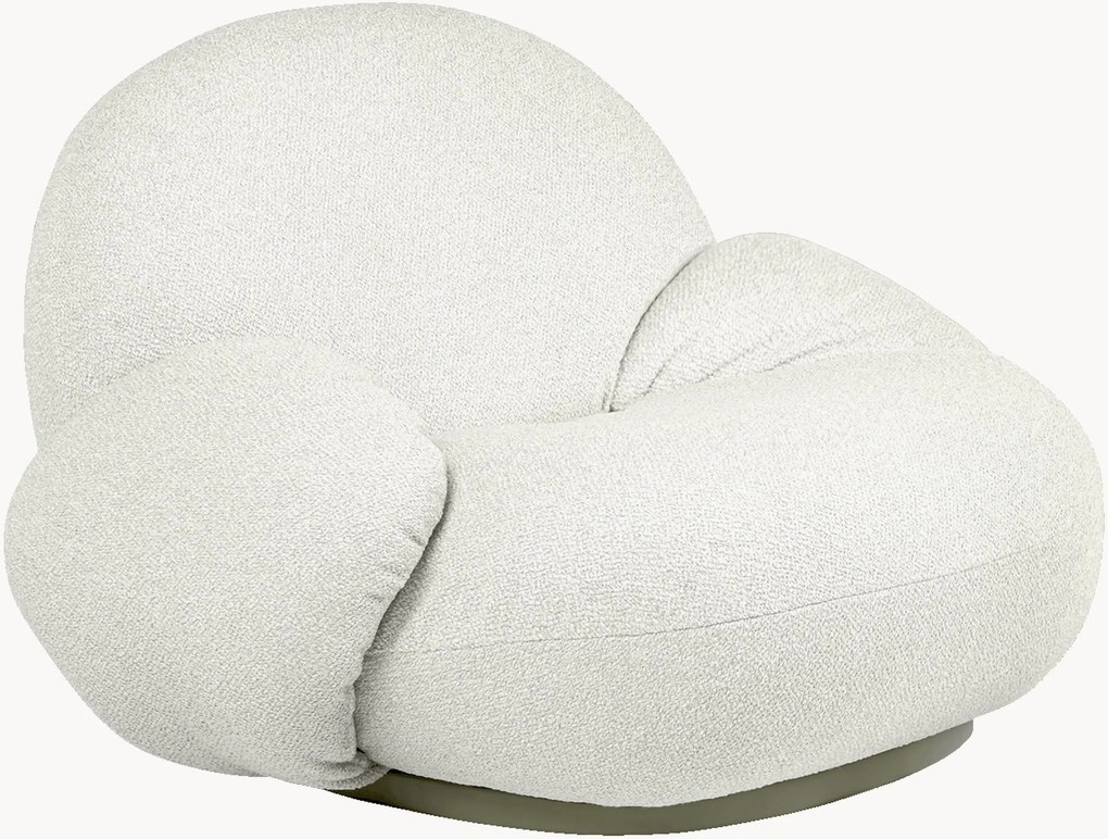 Cadeira lounge de jardim giratória em bouclé Pacha