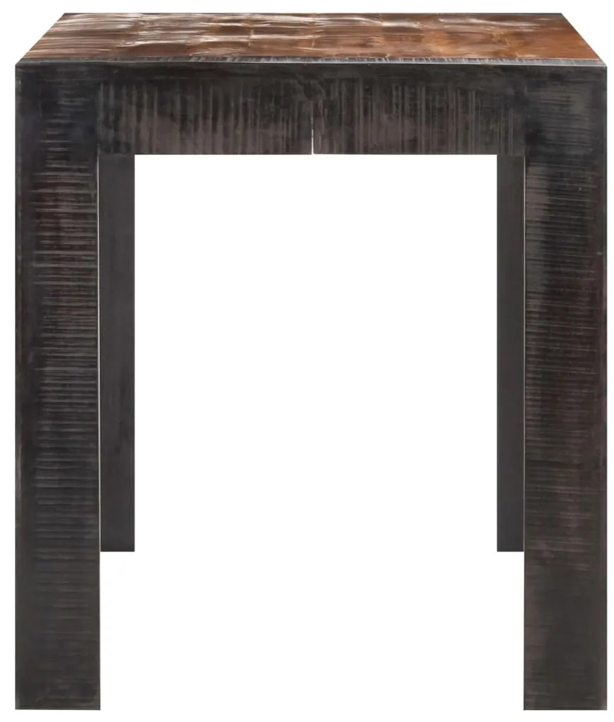 Mesa de jantar 140x70x76 cm madeira de mangueira áspera maciça