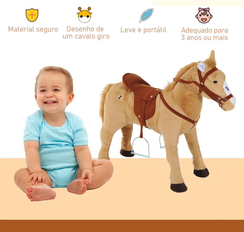 Cavalo de Brinquedo para Crianças de +3 Anos Cavalo de Brinquedo com S