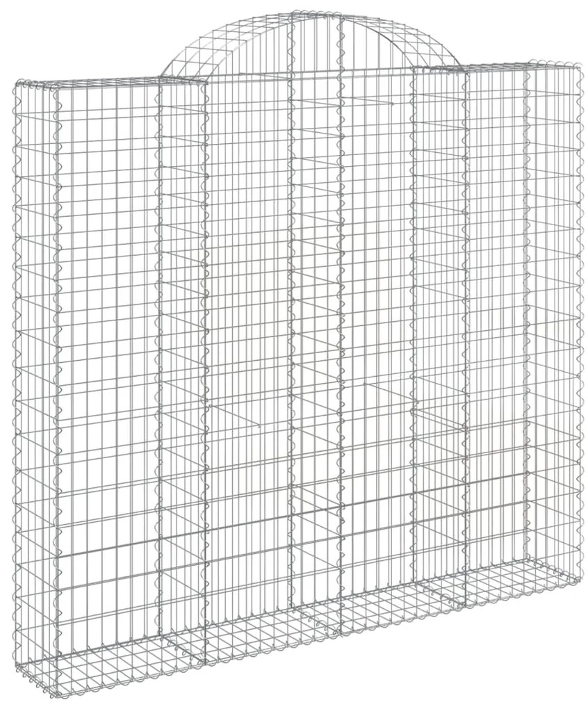 Cestos gabião arqueados 6pcs 200x50x180/200cm ferro galvanizado