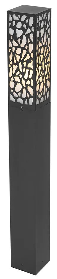 Candeeiro de exterior moderno preto 90 cm IP44 - Nicole Moderno