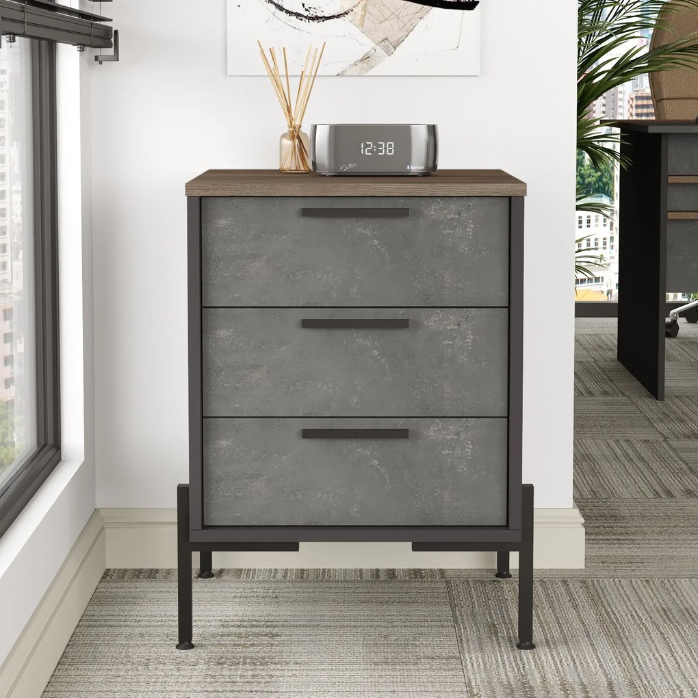 Gaveta VS3 – Castanho/Cinza/Antracite – 54x70x44,5 cm