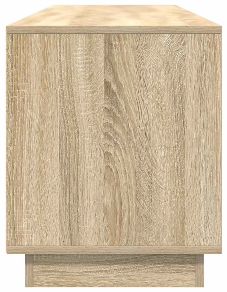 Móvel de TV com luzes LED 193,5x41x50 cm carvalho sonoma