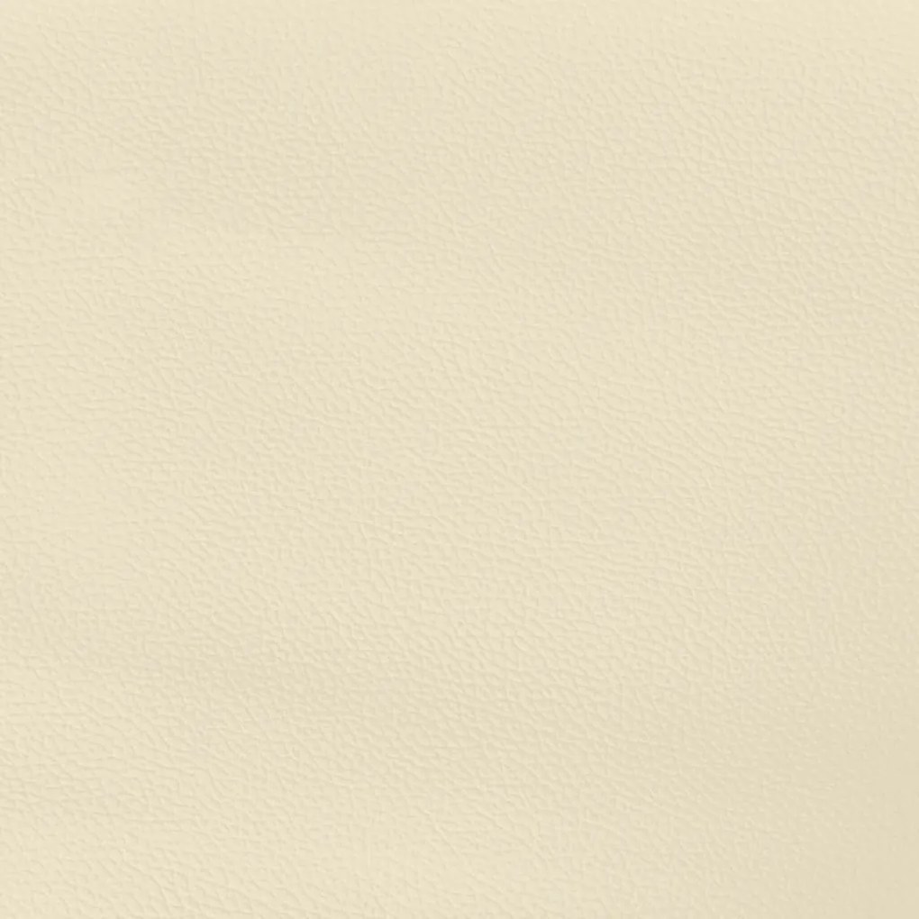 Colchão de molas ensacadas 140x200x20 cm couro artificial creme