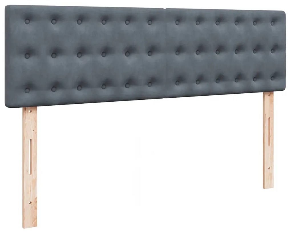 Estrutura de cama otomana com colchão 140x200cm cinzento escuro