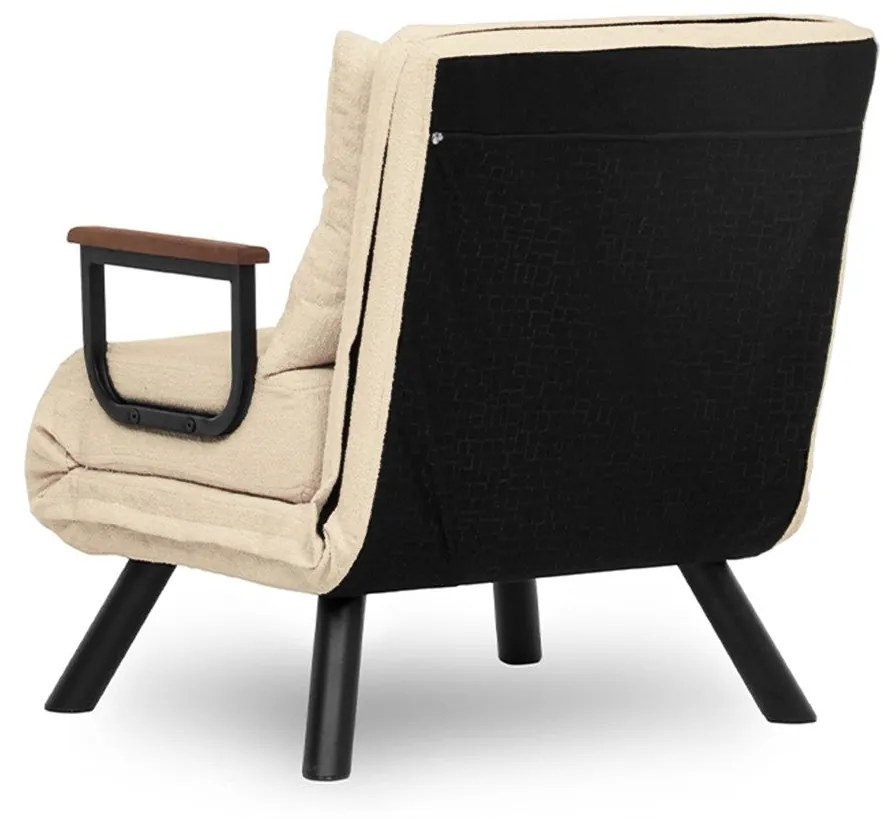Sofá-Cama de 1 Lugar Sando – Creme – 175 cm x 60 cm