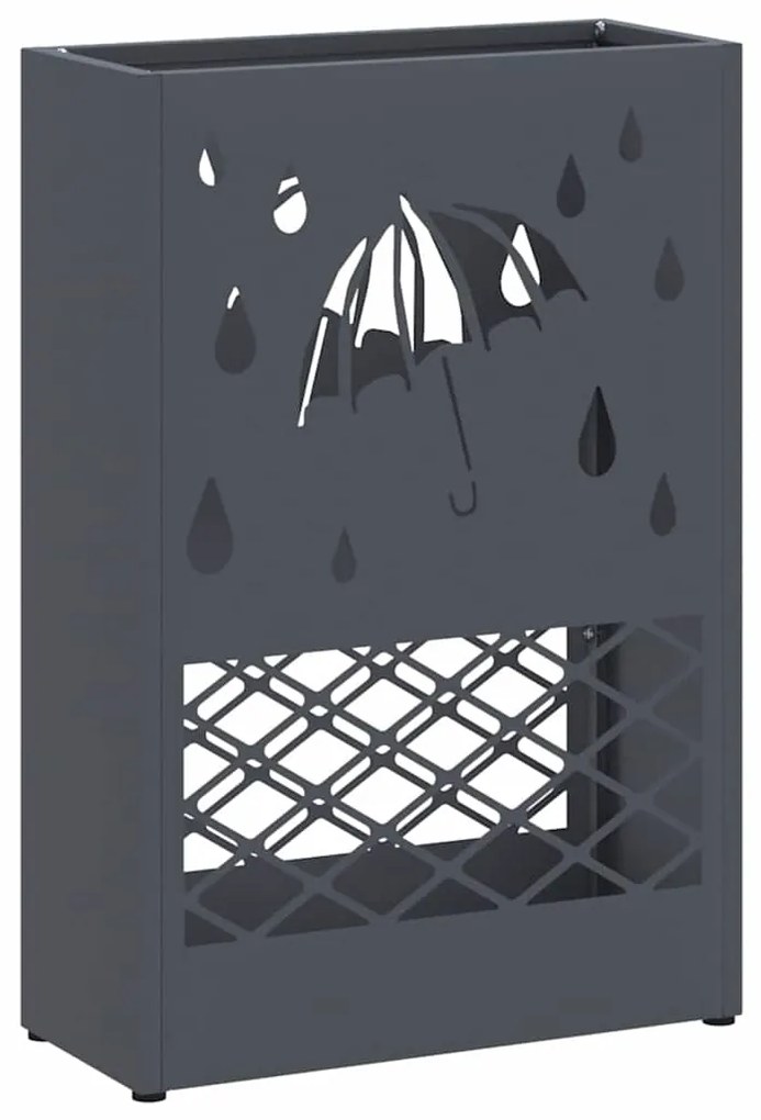 Suporte de Guarda-Chuva Antracite 28x12x41 cm em Aço