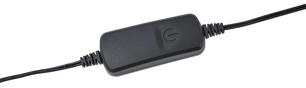 Candeeiro de Mesa Moderno Preto Incl. LED Regulável em 3 Níveis - Twirl