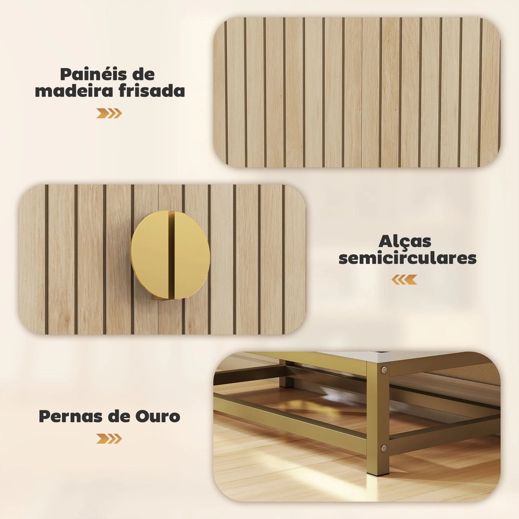Armário de Cozinha com 2 Portas e 12 Compartimentos Design Moderno com 5 Prateleiras Ajustáveis Branco