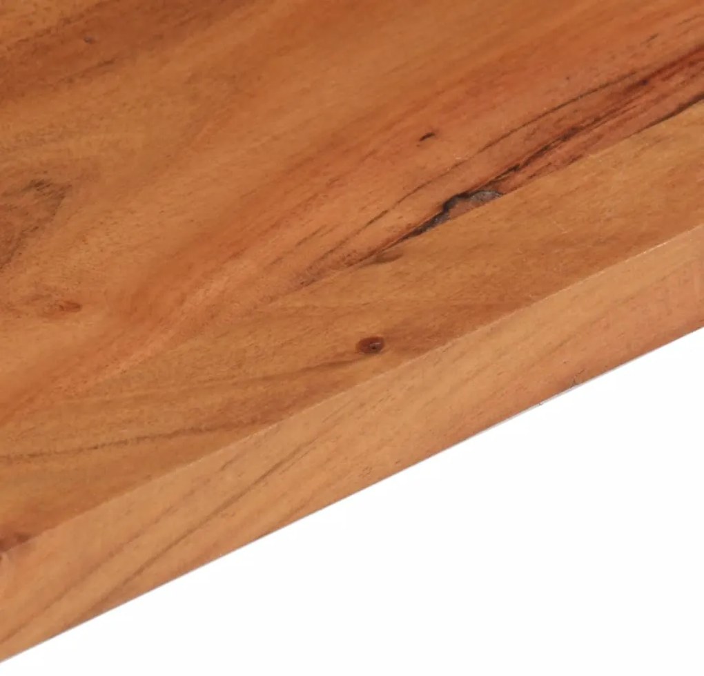 Tampo de mesa retangular 140x60x2,5 cm madeira de acácia maciça