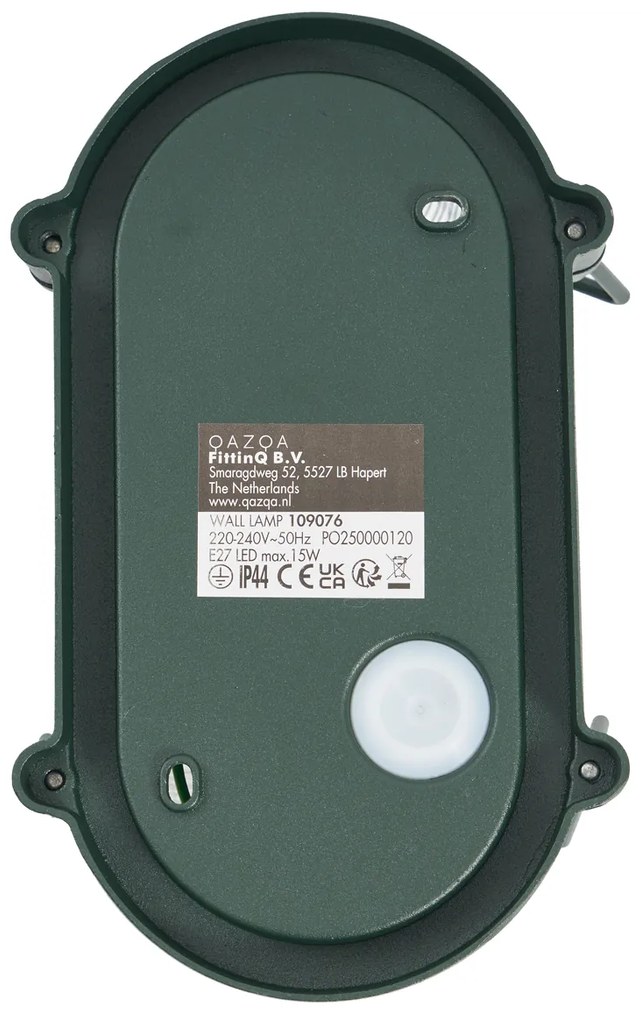 Candeeiro de Parede e Teto Exterior Verde Escuro Oval IP44 - Noutica
