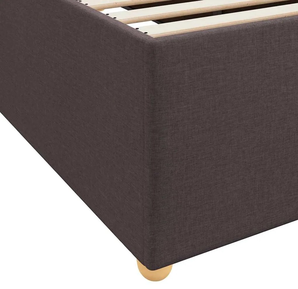 Estrutura da Cama Outros Castanho escuro 160 x 200 cm tecido