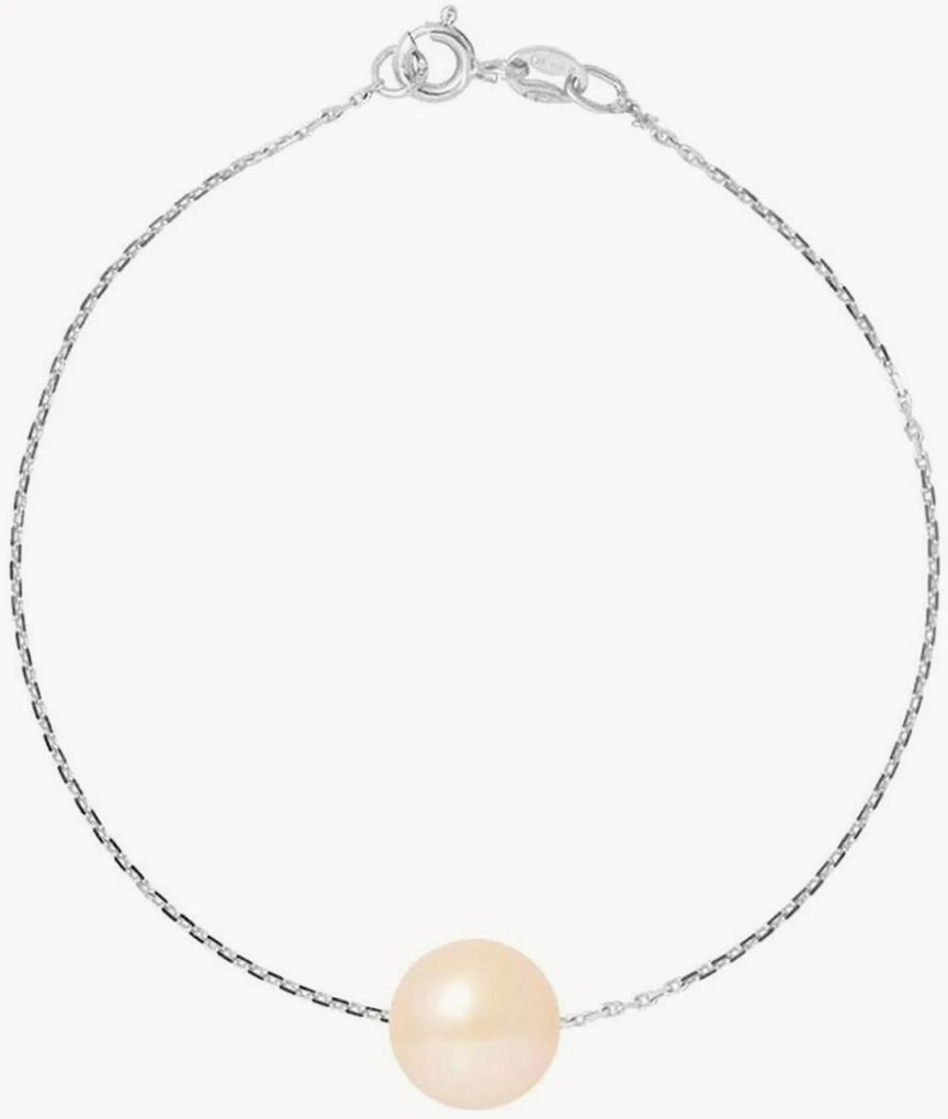Pulseira em prata artesanal com pérola Hippolyte