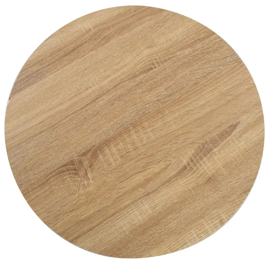 Mesa bistrô 80 cm MDF castanho-claro