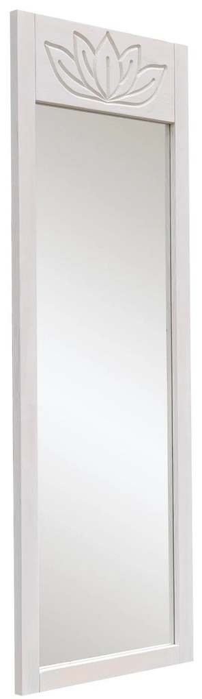 Espelho Cheval Lotus – Branco – 55x155x2 cm