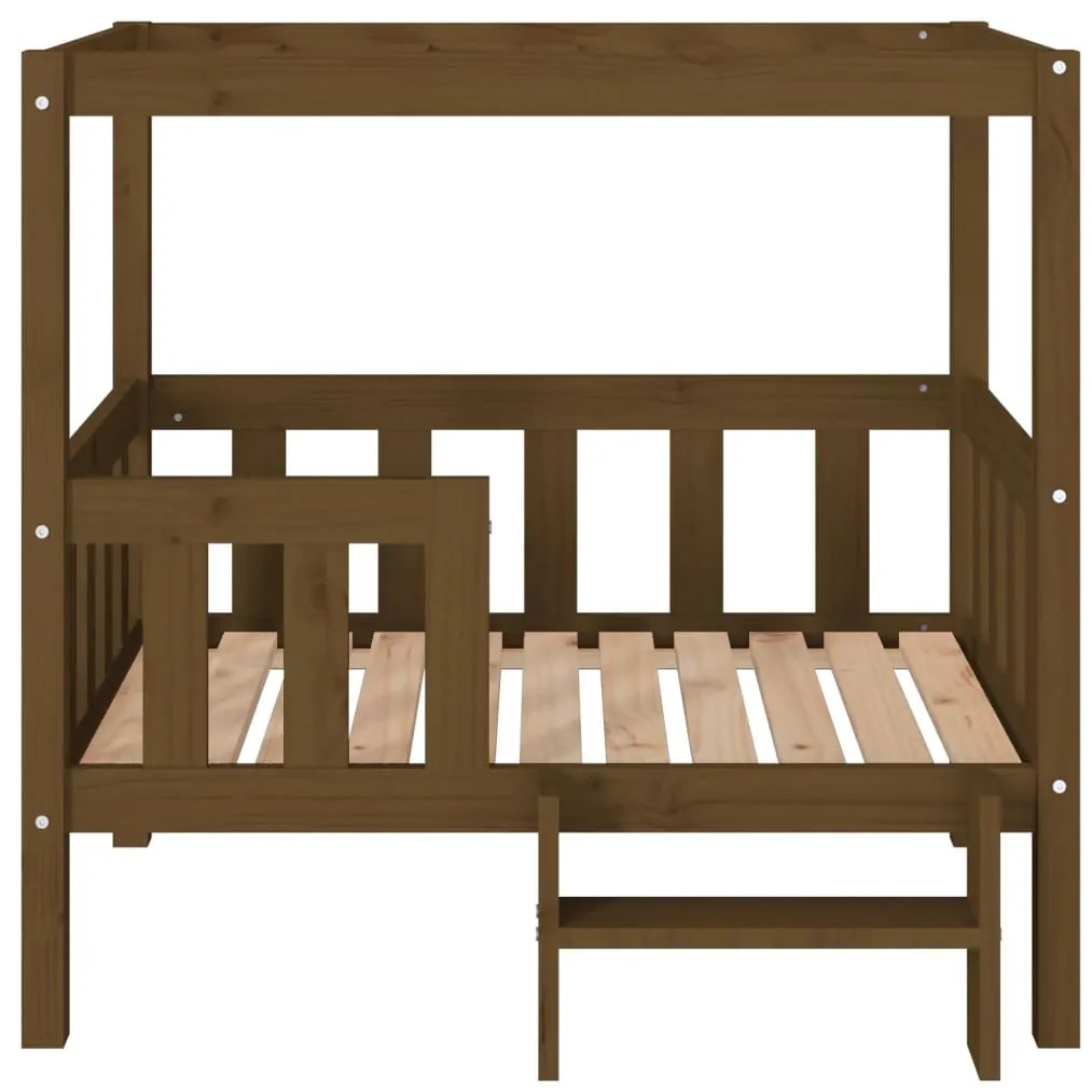 Cama para cães 95,5x73,5x90 cm pinho maciço castanho mel