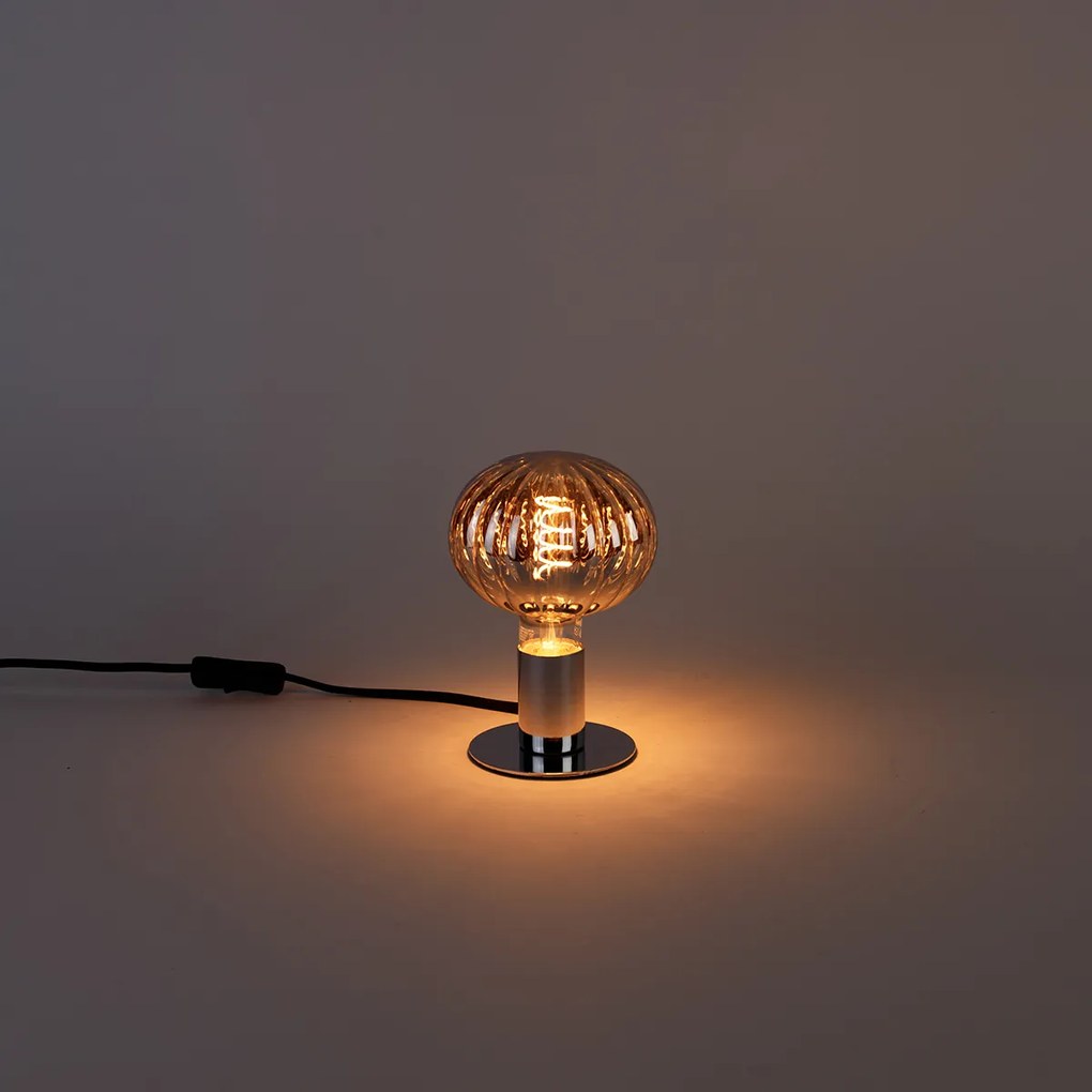 Lâmpada LED regulável E27 G125 fume 4W 40 lm 2200K