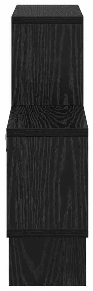 Prateleira de Parede Carvalho Preto 82 x 15 x 51 cm