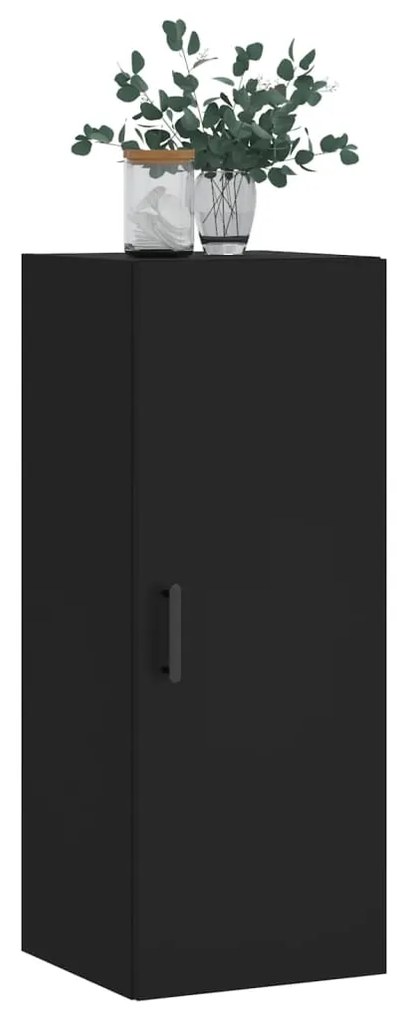 Armário de parede 34,5x34x90 cm preto