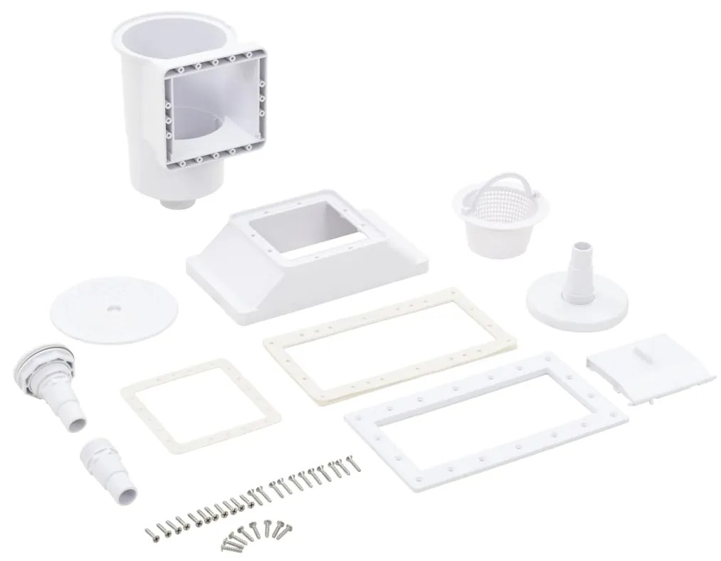 91735 vidaXL Skimmer de piscina de boca larga 11 pcs 34,3x25x30,5 cm
