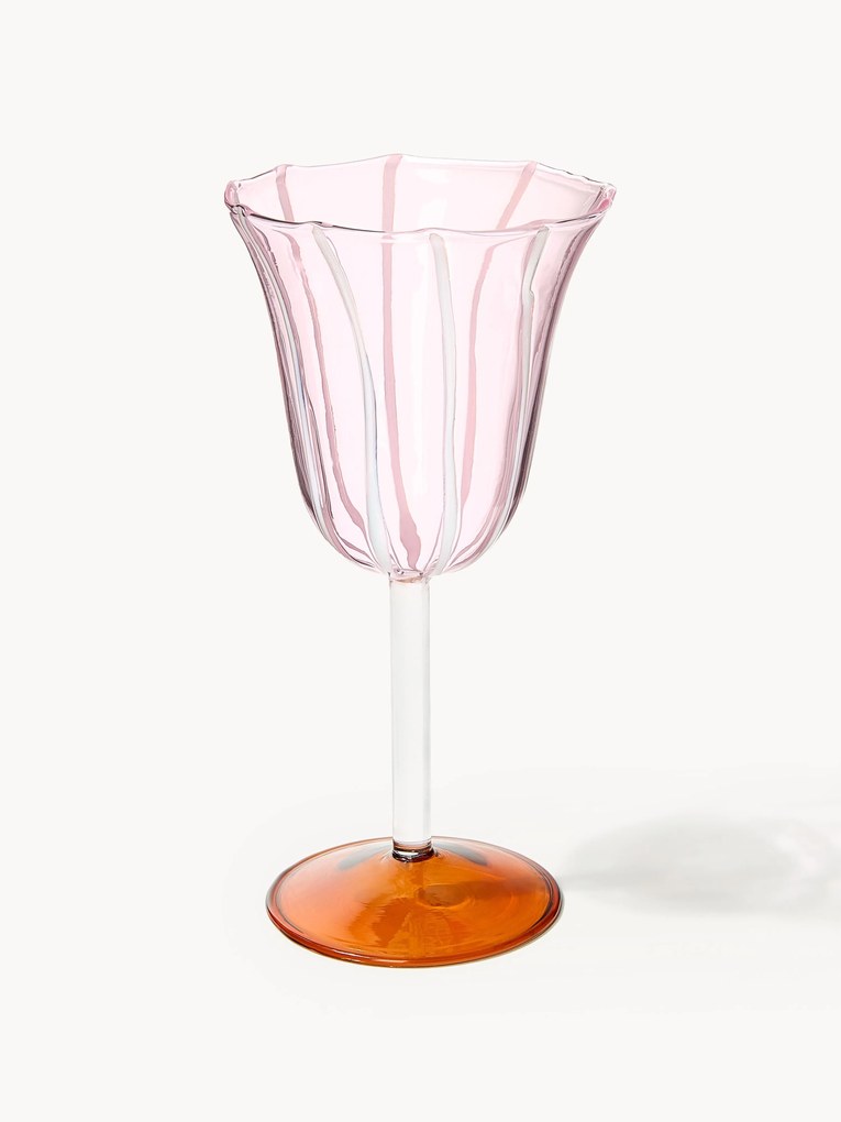 Copos de vinho em vidro borosilicato artesanal Eve, 2 uni.