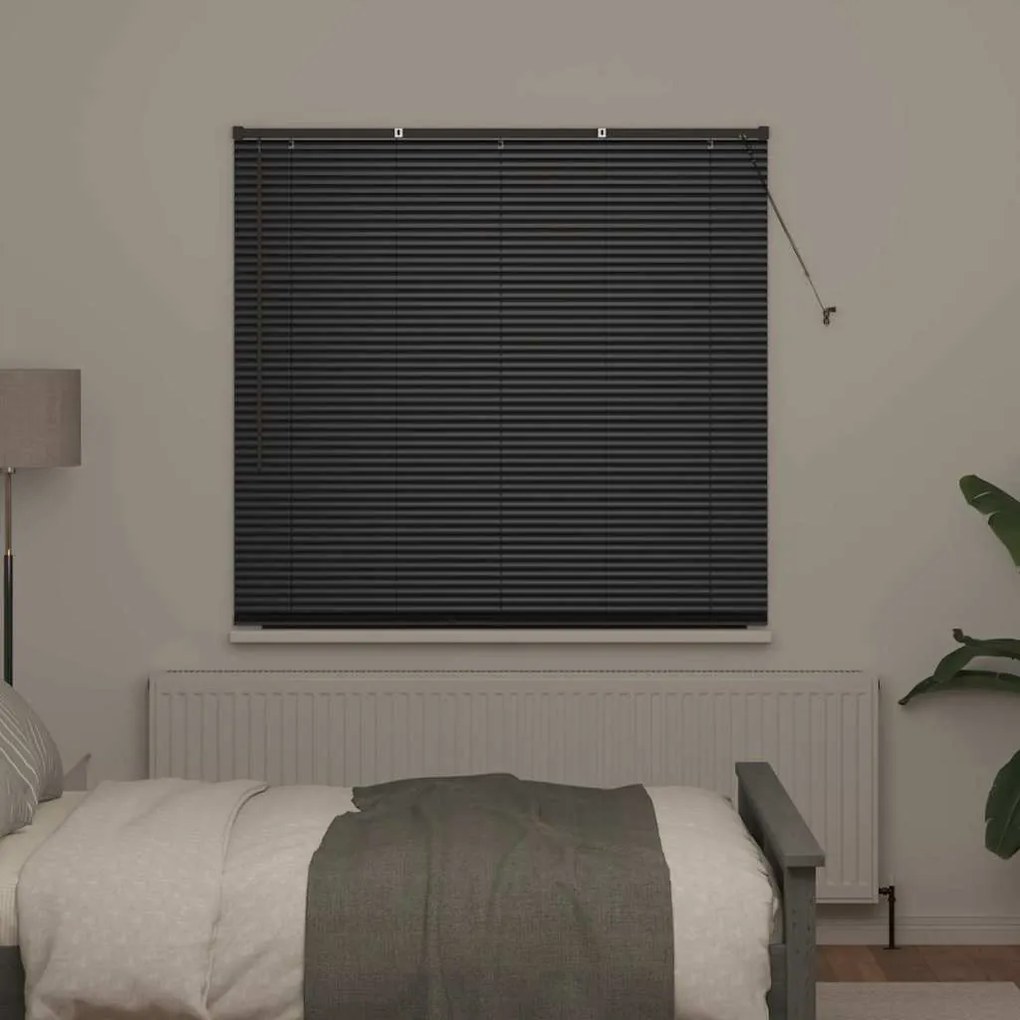 Persiana de Janela com cortinas Outros Manual Preto 140 x 175 cm Alumí