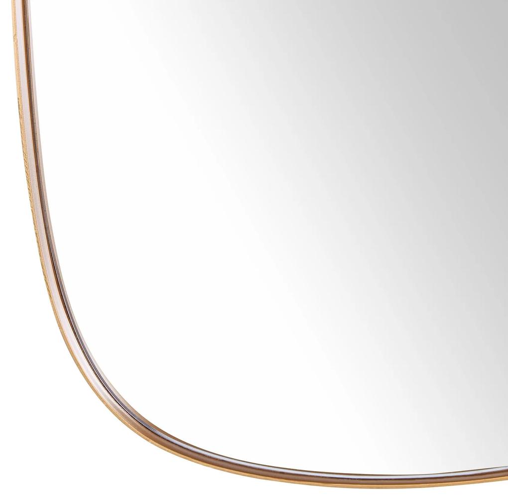 Espelho de parede em metal dourado 39 x 95 cm CERGY Beliani